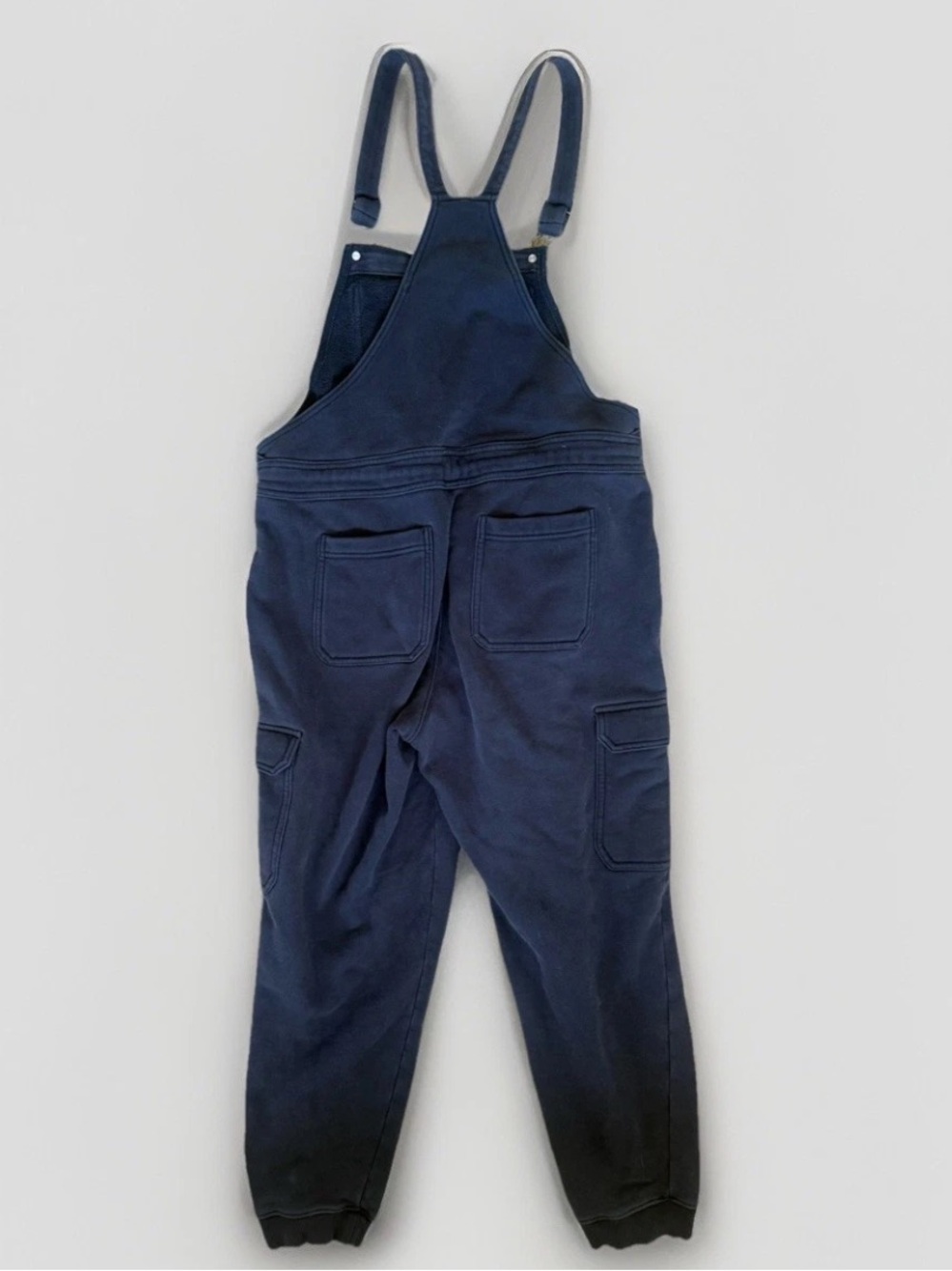 Duluth Trading Souped Up Sweat Jogger Cotton Overalls Black Sz Small Drawstring - Picture 9 of 10